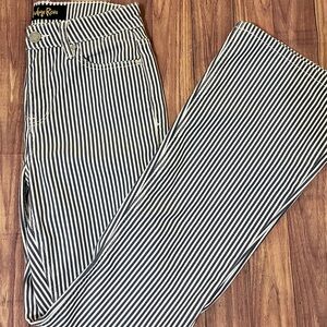 Indigo Rein Navy and White Striped Pants